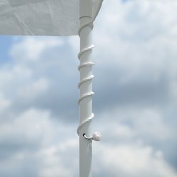 ShelterLogic 6 Leg AG Canopy Cattle House, White, 10 x 20 x 10-ft slide 2 of 9