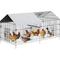 Show in main carousel: LALFPET Outdoor Metal Portable Bird Coop with Door & Window, 85.67-in slide 3 of 6