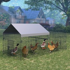 LALFPET Outdoor Metal Portable Bird Coop with Door & Window, 85.67-in slide 1 of 6