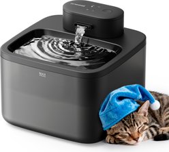 OneIsAll Wireless Ultra-Quiet Integrated Silent Flow Pump Automatic Cat Water Fountain, Small: 74-oz