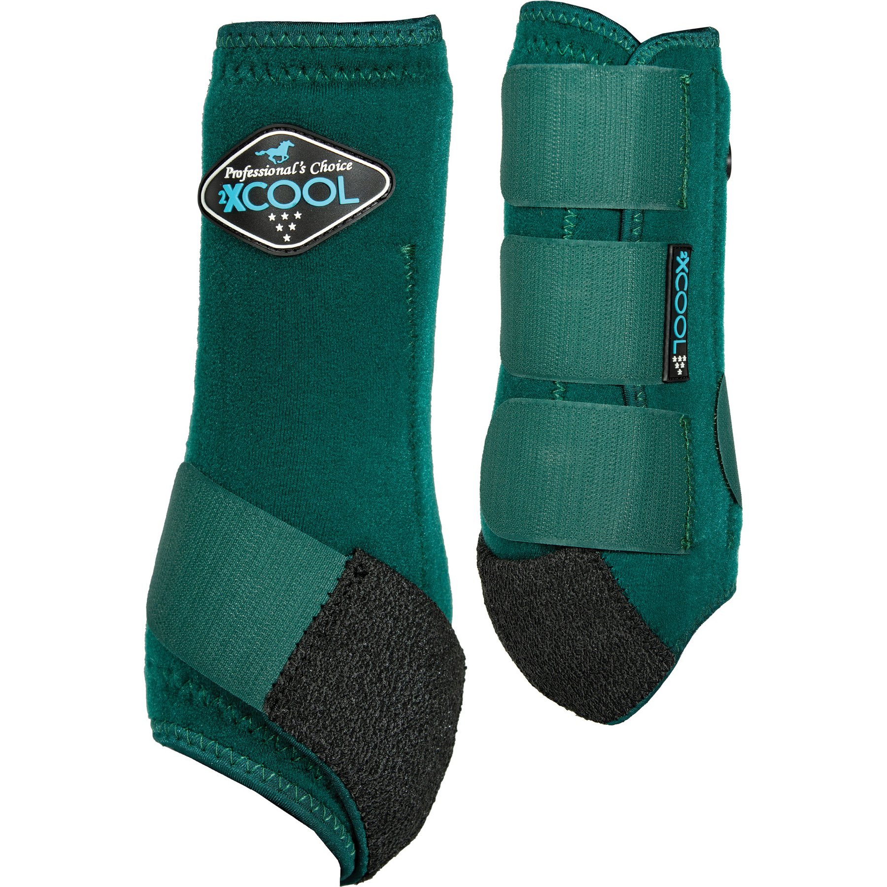 Professional's Choice 2XCool Sports Medicine Horse Boot, Fronts, Emerald, Small, 2 count