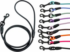 Tailr Waterproof & Odor-Resistant Rope Dog Leash, 4-ft long, 1/3-in wide, Black