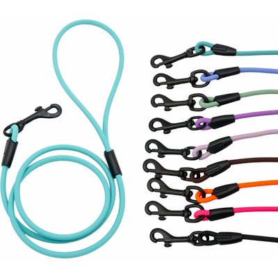 Tailr Tailr Waterproof & Odor-Resistant Rope Dog Leash, 4-ft long, 1/3-in wide, Dusty Turquoise