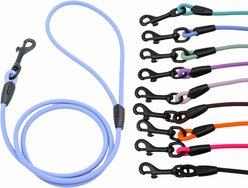 Tailr Waterproof & Odor-Resistant Rope Dog Leash, 4-ft long, 1/3-in wide, Periwinkle Blue