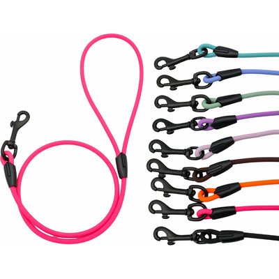 Tailr Tailr Waterproof & Odor-Resistant Rope Dog Leash, 4-ft long, 1/3-in wide, Fuchsia Pink