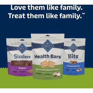 Blue Buffalo Health Bars Oven-Baked with Natural Ingredients Apples & Yogurt Biscuit Dog Crunchy Treats, 1-lb bag