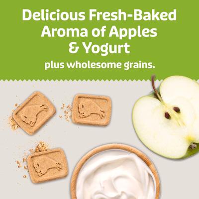 Show full view: Blue Buffalo Health Bars Oven-Baked with Natural Ingredients Apples & Yogurt Biscuit Dog Crunchy Treats, 1-lb bag slide 4 of 12