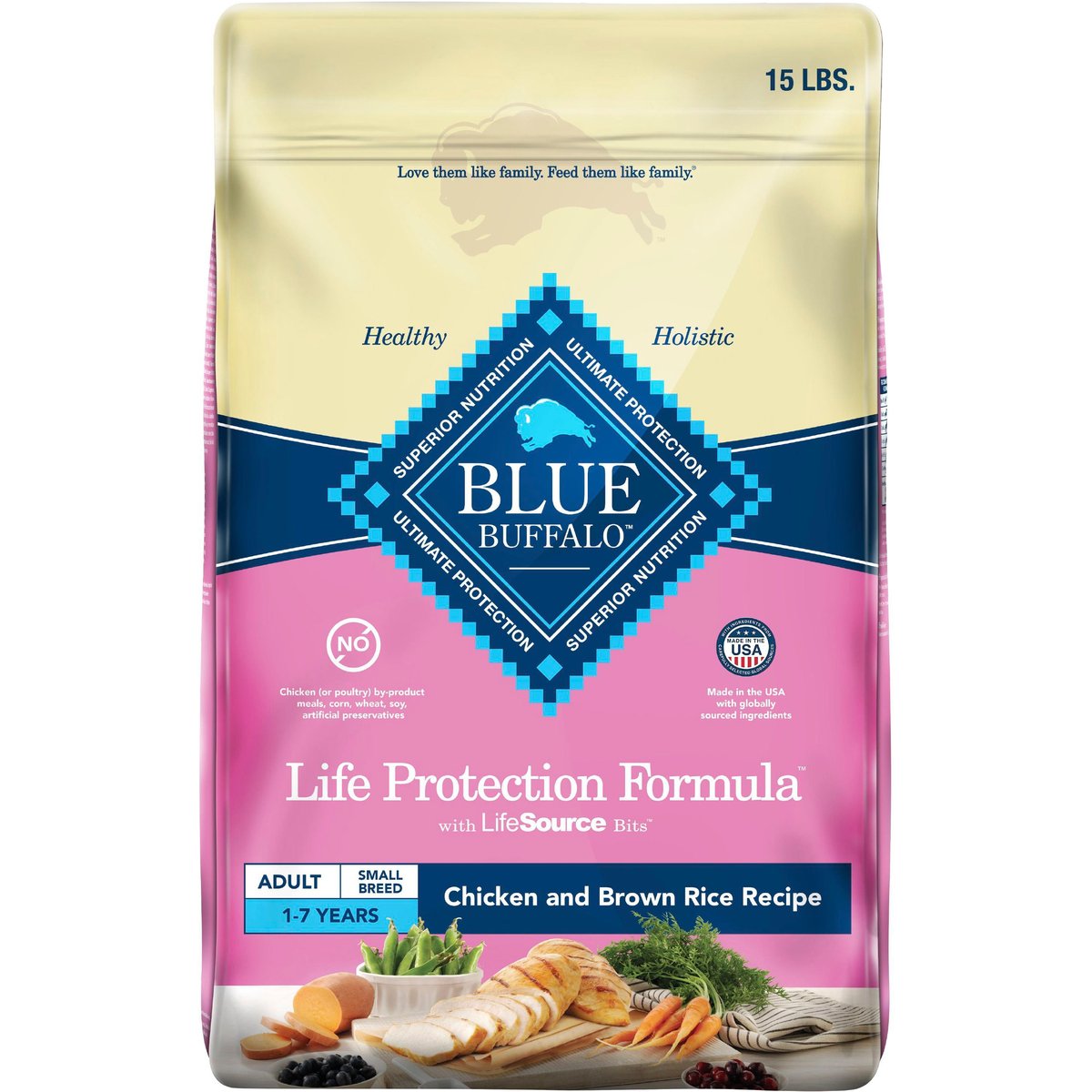 Blue Buffalo Chicken & Brown Rice Recipe Small Breed Dry Dog Food