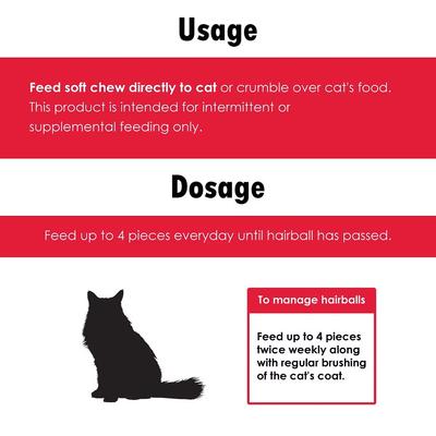 Show full view: LaxaCat Hairball Remedy Soft Chew Supplement for Cats, 90 count slide 7 of 10