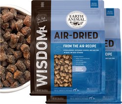 Earth Animal Wisdom Air-Dried From the Air Recipe with Quail, Duck, & Goose Premium Natural Dog Food, 64-oz bundle