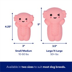 Frisco Axolotl Rubber Chew Dog Toy for Heavy Chewers, Small/Medium slide 2 of 8