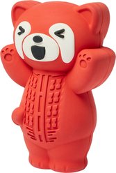 Frisco Red Panda Rubber Chew Dog Toy for Heavy Chewers, Small/Medium
