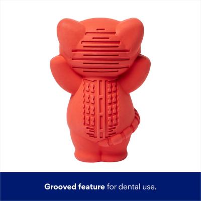 Show full view: Frisco Red Panda Rubber Chew Dog Toy for Heavy Chewers, Small/Medium slide 4 of 8