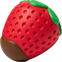 Frisco Chocolate Dipped Strawberry Rubber Chew Dog Toy for Heavy Chewers, Large/X-Large