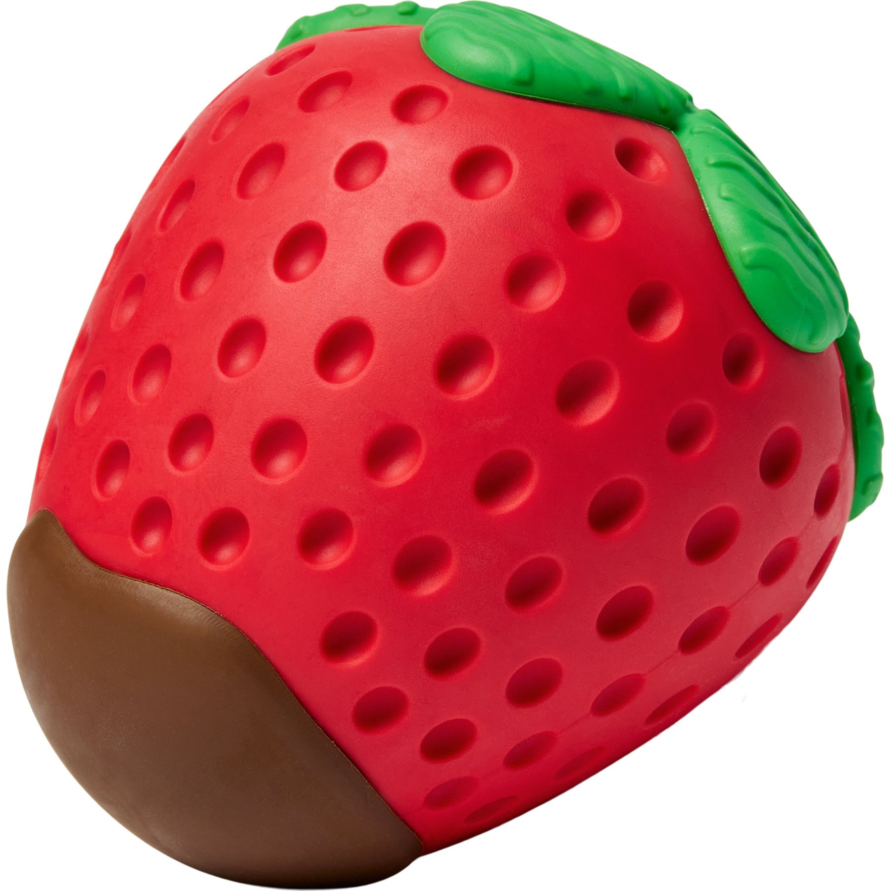 Frisco Chocolate Dipped Strawberry Rubber Chew Dog Toy for Heavy Chewers, Large/X-Large