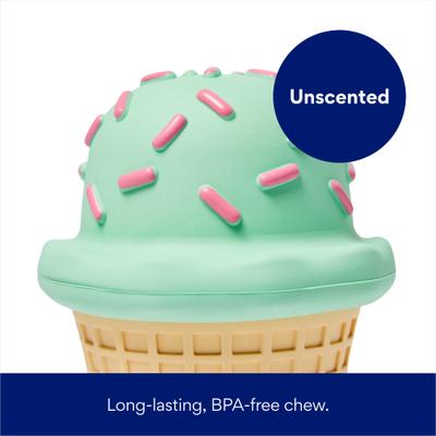 Show full view: Frisco Ice Cream Cone Rubber Chew Dog Toy for Extreme Chewers, Small/Medium slide 4 of 9