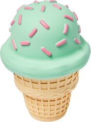 Frisco Ice Cream Cone Rubber Chew Dog Toy for Extreme Chewers, Small/Medium