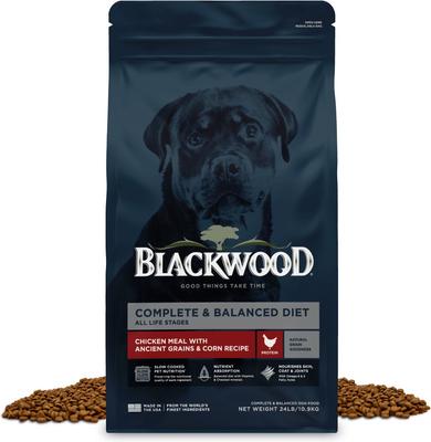 Blackwood Complete & Balanced Diet Chicken Meal with Ancient Grains & Corn Recipe All Life Stages Dry Dog Food, 24-lb bag