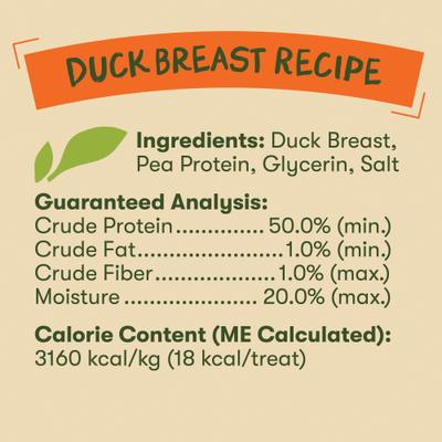 Show full view: Pet 'n Shape Duck Breast Fillets Dog Treats, 16-oz bag, bundle of 2 slide 6 of 10