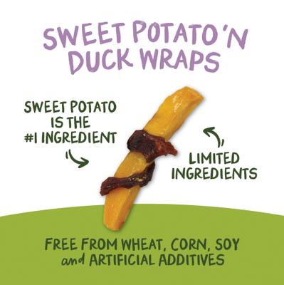 Show full view: Pet 'n Shape Grain-Free Duck 'n Sweet Potato Dog Treats, 32-oz bundle slide 5 of 10