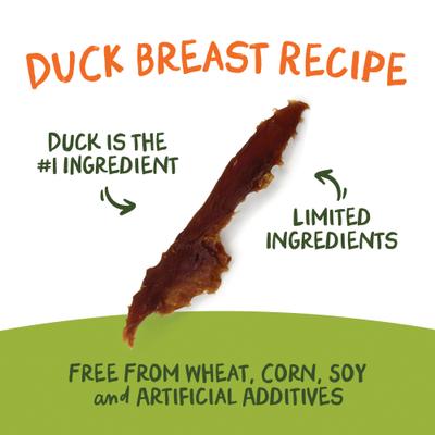 Show full view: Pet 'n Shape Duck Breast Fillets Dog Treats, 16-oz bag, bundle of 2 slide 5 of 10