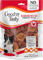 Good 'n' Tasty Kabob Bites Dog Treats, 12-oz bag