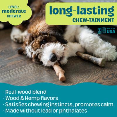 Show full view: Pupstages Dogwood Calming Bone Tough Dog Chew Toy, 2 count, Small slide 5 of 10