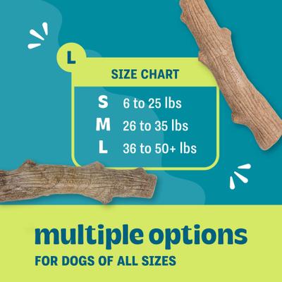 Show full view: Pupstages Dogwood Calming Bone Tough Dog Chew Toy, 2 count, Large slide 4 of 10