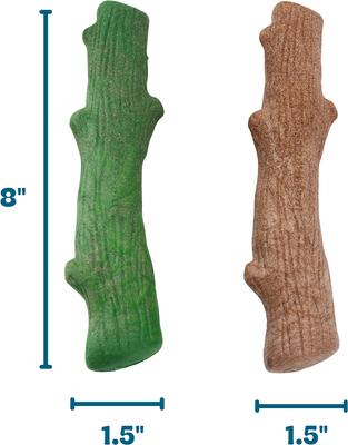 Show full view: Pupstages Dogwood Mint Bone Tough Dog Chew Toy, Large, 2 count slide 8 of 11