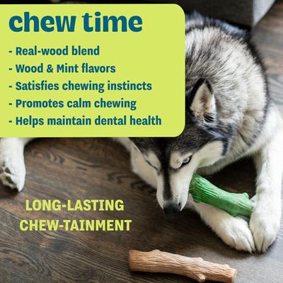 Show full view: Pupstages Dogwood Mint Bone Tough Dog Chew Toy, Large, 2 count slide 4 of 11