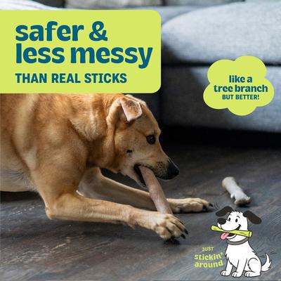 Show full view: Pupstages Dogwood Calming Bone Tough Dog Chew Toy, 2 count, Medium slide 4 of 12