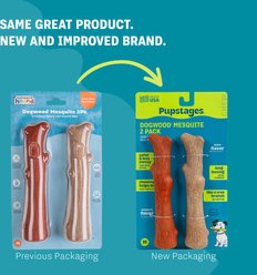 Pupstages Dogwood BBQ & Natural Flavor Bone Tough Dog Chew Toy, Medium, 2 count slide 2 of 7