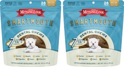 The Missing Link Smartmouth 7-in-1 Dental Chews for Petite & X-Small Dogs, 5 to 15-lbs, 56 count bundle