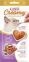 Catit Creamy Superfood Lamb Recipe with Quinoa & Chia Cat Lickable Treats, 0.35-oz tube, 4 count