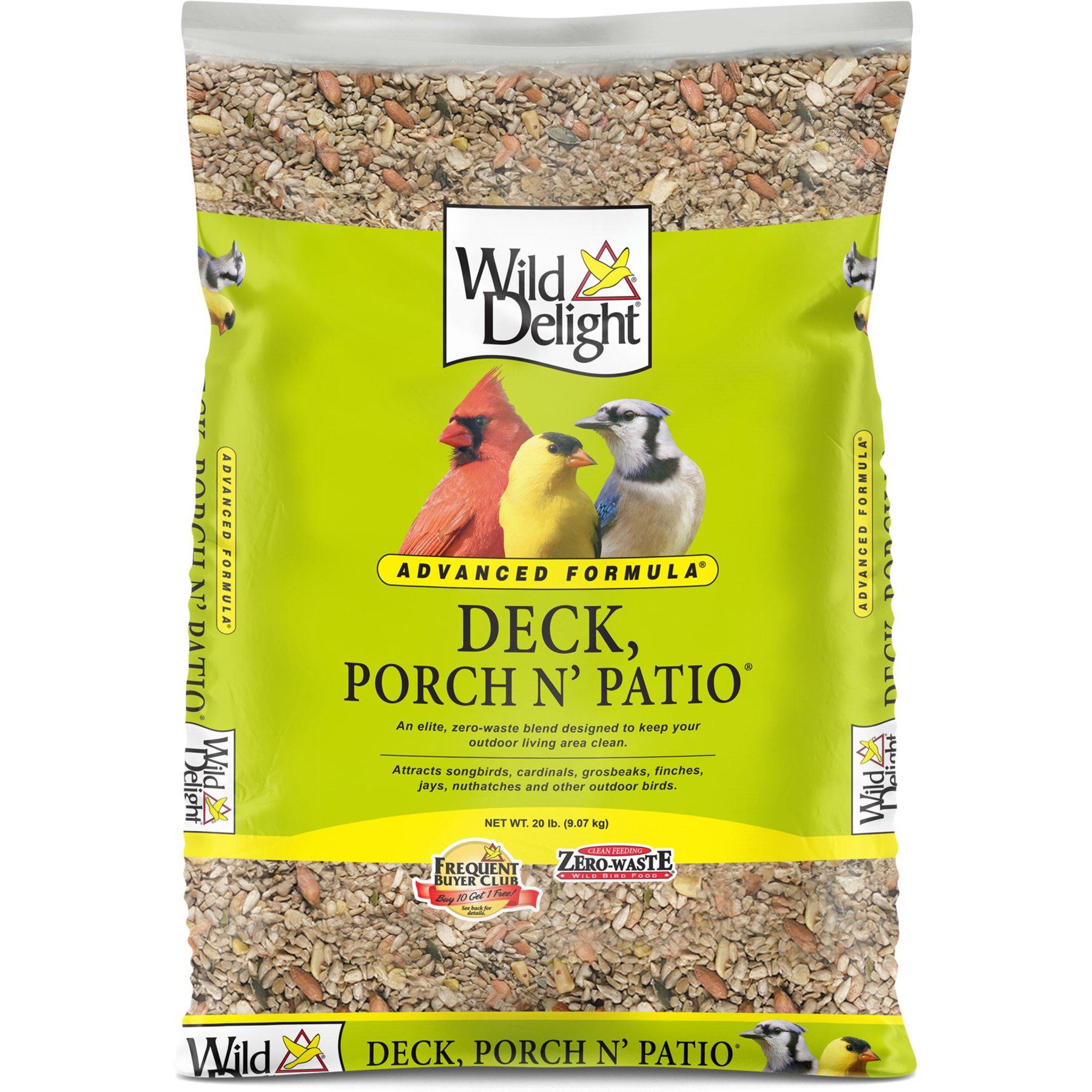 Wild Delight Deck, Porch N' Patio Wild Bird Food, 20-lb bag