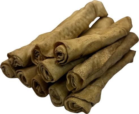 Show full view: HOTSPOT PETS 7 to 8-in Peanut Butter Flavor Rawhide Retriever Rolls Dog Chew Treats, 20 count slide 3 of 7