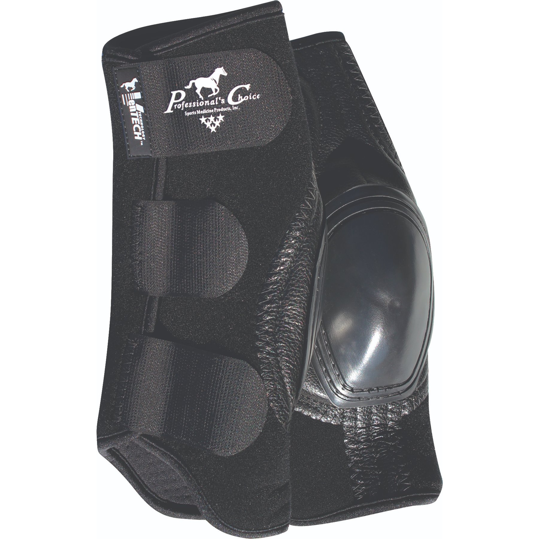 Professional's Choice VenTECH Slide-Tec Skid Horse Boots, Black, Short: 10.5-in, 2 count
