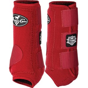 Professional's Choice Strike Sports Medicine Horse Boot, Fronts, Crimson, Medium, 2 count