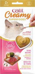 Catit Creamy Superfood Tuna Recipe with Coconut & Wakame Cat Lickable Treats, 0.35-oz tube, 4 count