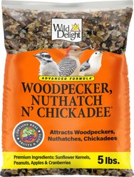 Wild Delight Woodpecker, Nuthatch N' Chickadee Wild Bird Food, 5-lb bag