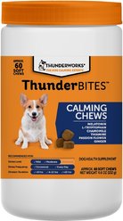 ThunderBites Melatonin Calming Chewys for Dogs, 60 count