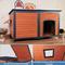 Show in main carousel: FunXplore Outdoor 6-Sided Dog Kennel, Brown, 59.1-in slide 8 of 9