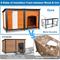 Show in main carousel: FunXplore Outdoor 6-Sided Dog Kennel, Brown, 59.1-in slide 5 of 9