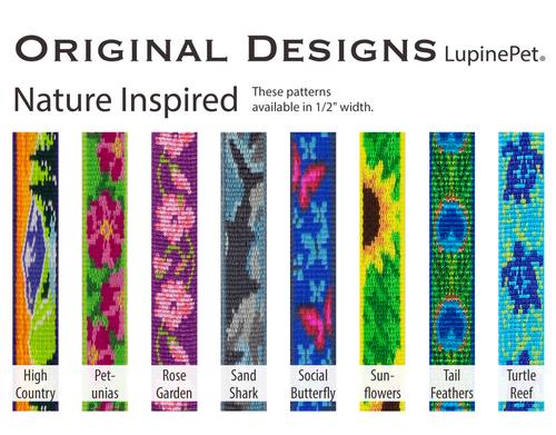 Show full view: LupinePet Nature Inspired Original Design Rose Garden Breakaway Buckle Safety Cat Collar with Bell, One Size: 8 to 12 in, 1/2-in wide slide 2 of 6