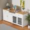 Show in main carousel: Xbrigh Wooden Table-Style Indoor Furniture Style Dog Crate with Drawers, White, 78 inch slide 2 of 9