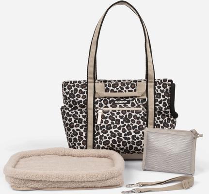 Show full view: Cleverpup Transit Gear Tote Dog Carrier, Leopard, Small slide 6 of 8