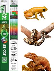 Reptile Systems Eco T5 Unit Zone 2 Reptile Lighting Kit 6%, 24-In, 24-watt