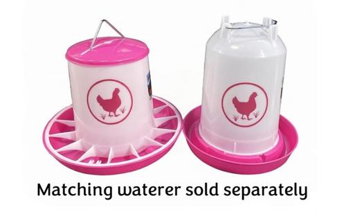 Show full view: Zylina Chicken Feeder, Fuchsia, 25-lb slide 7 of 8
