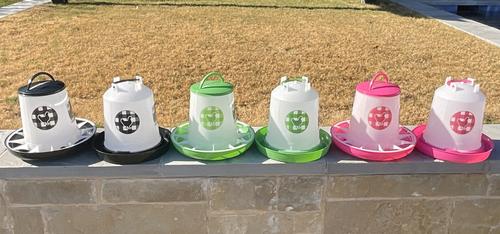 Show full view: Zylina Chicken Waterer & Feeder Combo, Black, 1.5-gal, 13-lb slide 9 of 9