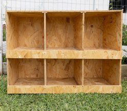 Zylina Best Rest 6 Bay Chicken Nesting Box, 39 x 13 x 24-in